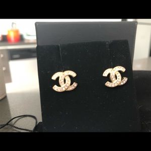 Chanel Crystal CC earrings